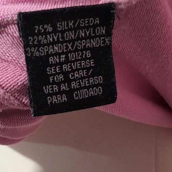 ECI Pink Fitted Long Sleeve Notched Collar Blouse - Picture 5 of 6